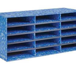 Fellowes Classroom Organizer – 15 Compartments – Blue