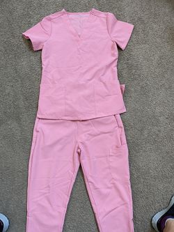 Mandela Pink Xs Scrubs