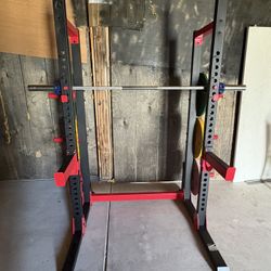 Half Rack Home Gym With Weights