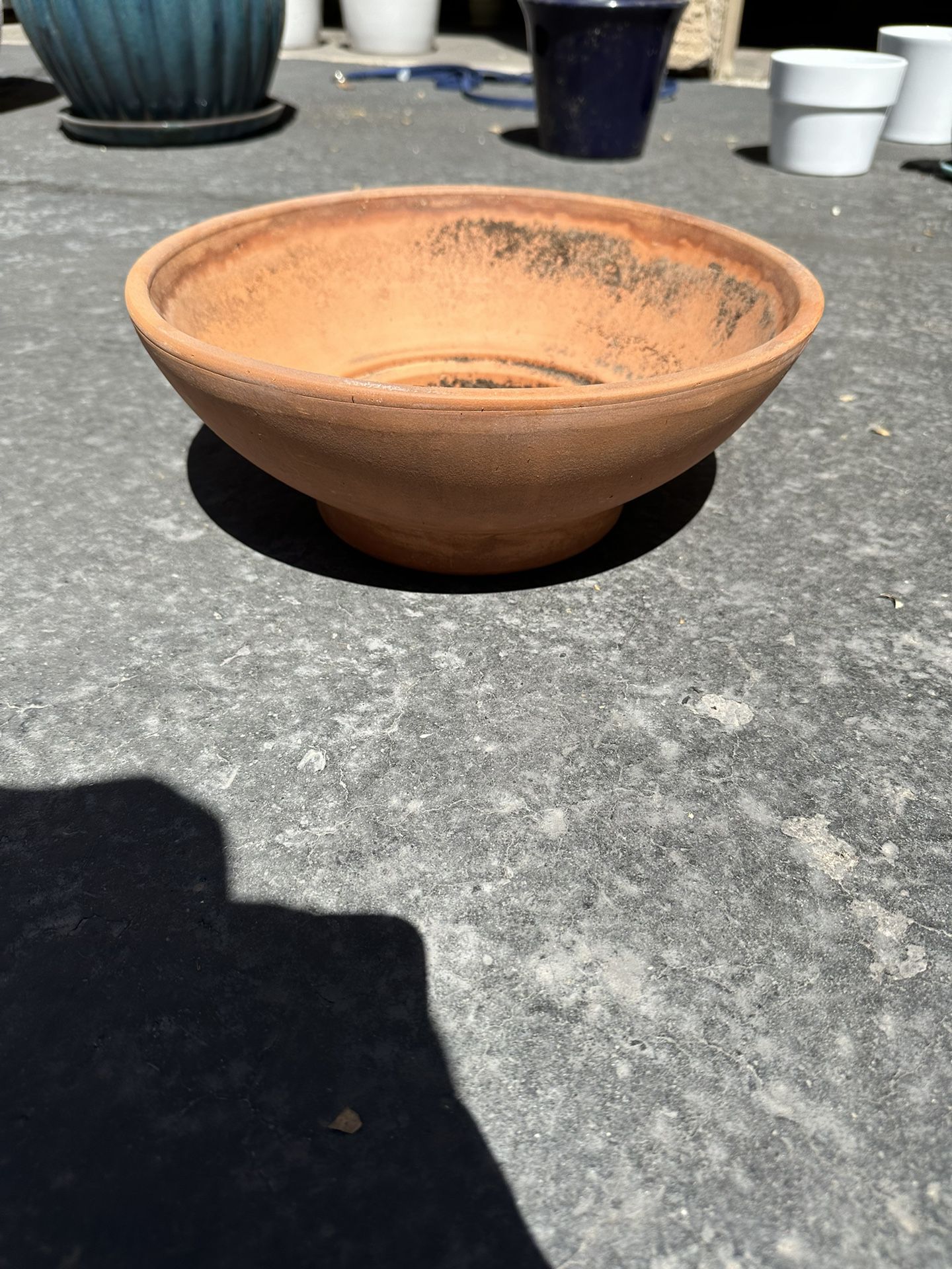 Wide Shallow Ceramic Pot For Succulents