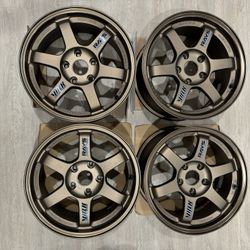 TE37 In OG Bronze. 16x8 +30 Squared 5x114