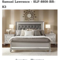 Silver Bed Frame Queen 