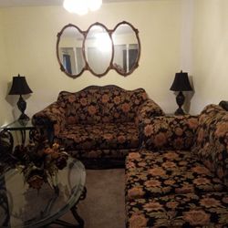 Living Room Set ,Dining Room Table And Chairs, Dresser And Vanity Table,Accent Chairs  All For Sale 