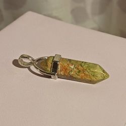 Unakite Crystal Pendant 