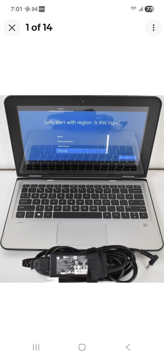 Hp Flip Touchscreen Laptop Win 11 Factory Reset Warranty 