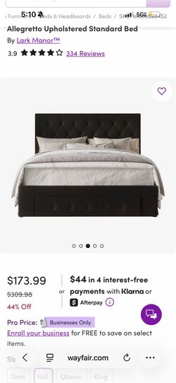 Full size bed frame/matress