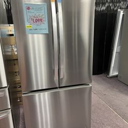 LG Open Box 33” French Door Refrigerator With 1 Year Warranty 