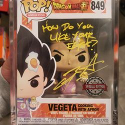 Dragon Ball Z Pop Signed 