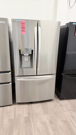 STAINLESS STEEL THREE DOOR LG REFRIGERATOR NEW
