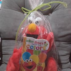 Elmo Plush and Book Gift Set 