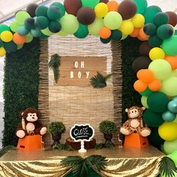 Baby Shower Safari Theme Set Up