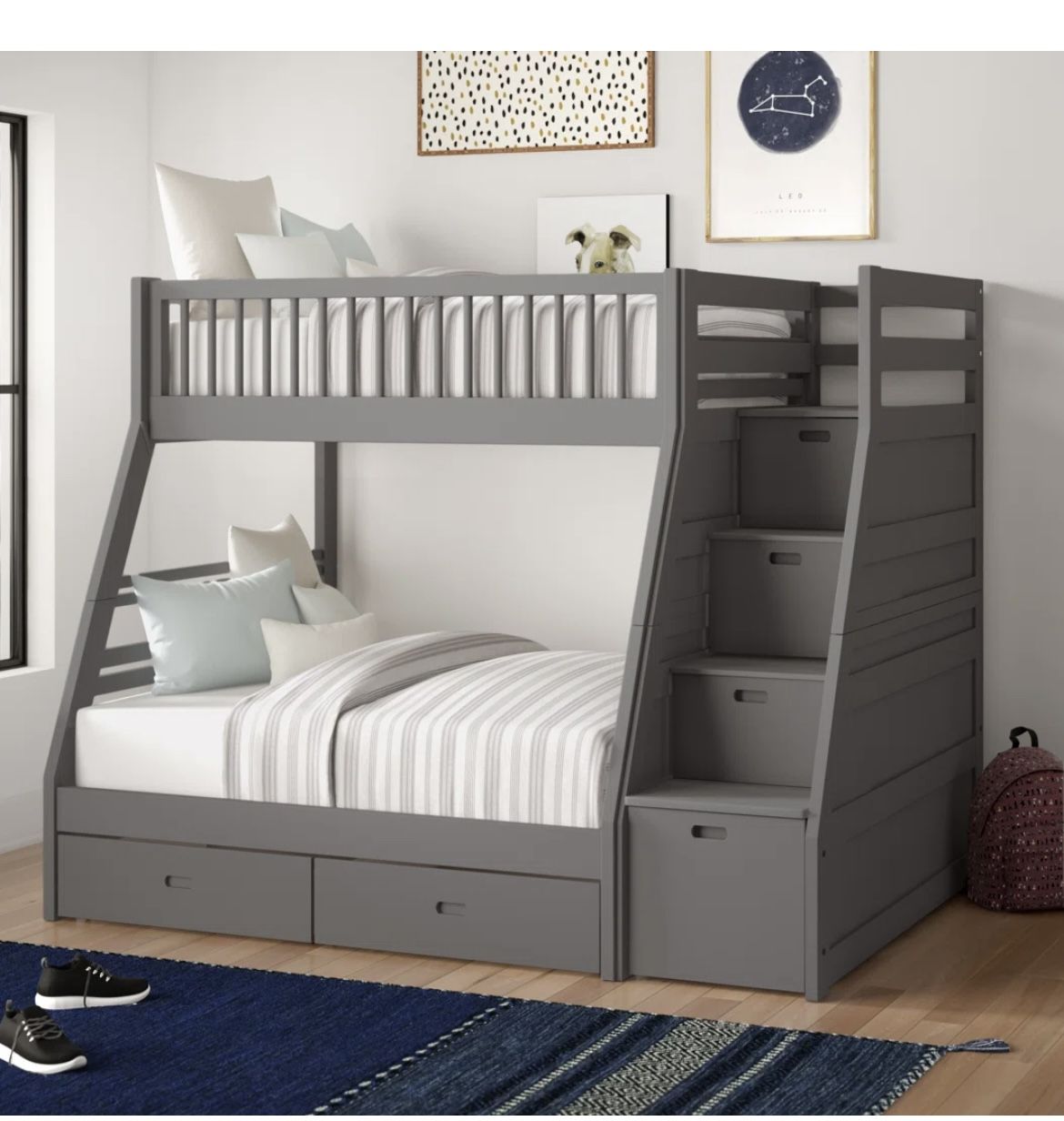Twin Over Full size Bunk Bed! 