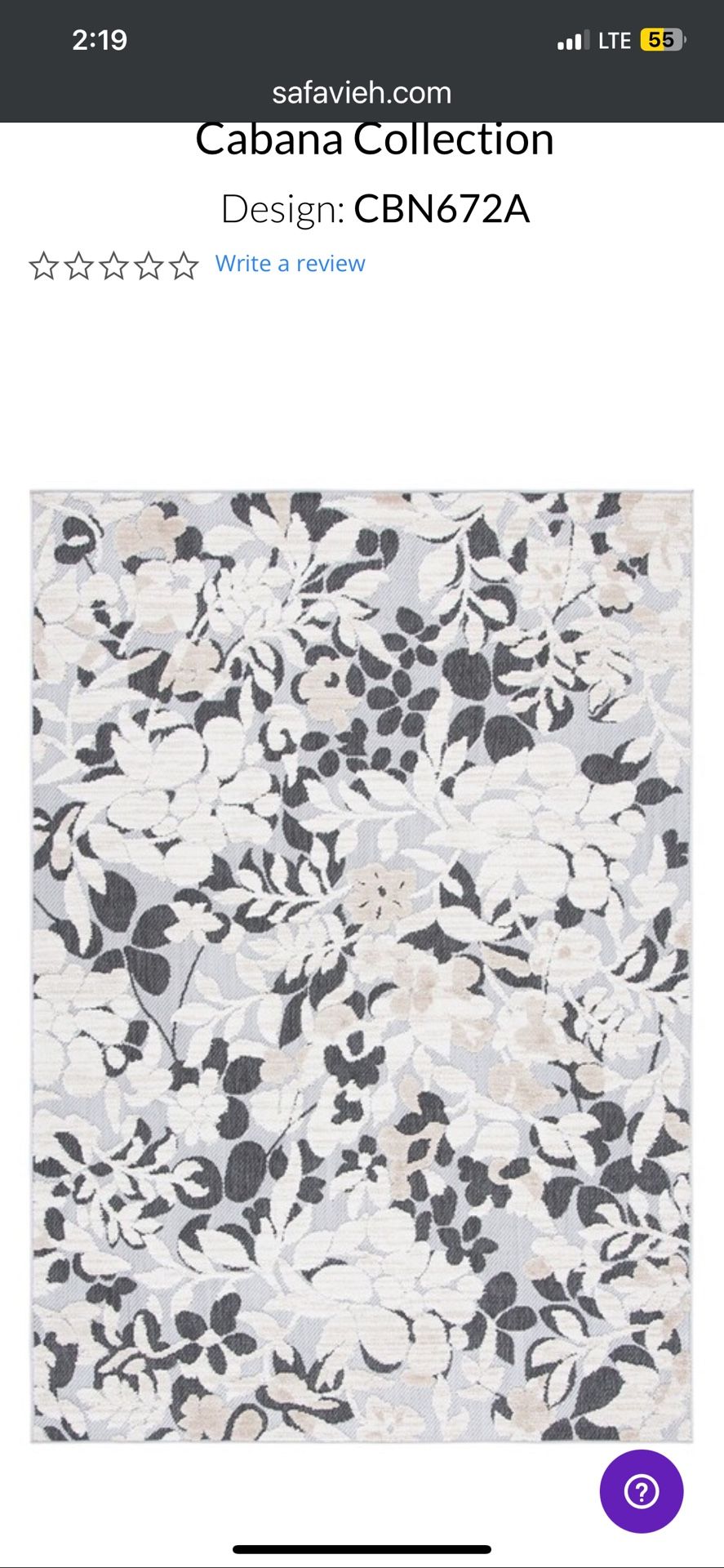 8’x10’ Safavieh Area Rug