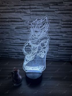 Vegito Dbs 3D LED Lamp | Custom Room Decor & Perfect for a Gift 🎁