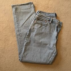Abercrombie & Fitch Athletic Straight Jeans 33x32