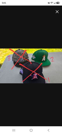 Fitted Angels hats Size 7 3/8