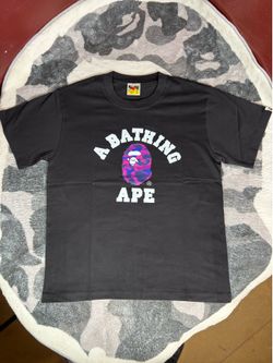 Size M/L purple bape logo tshirt