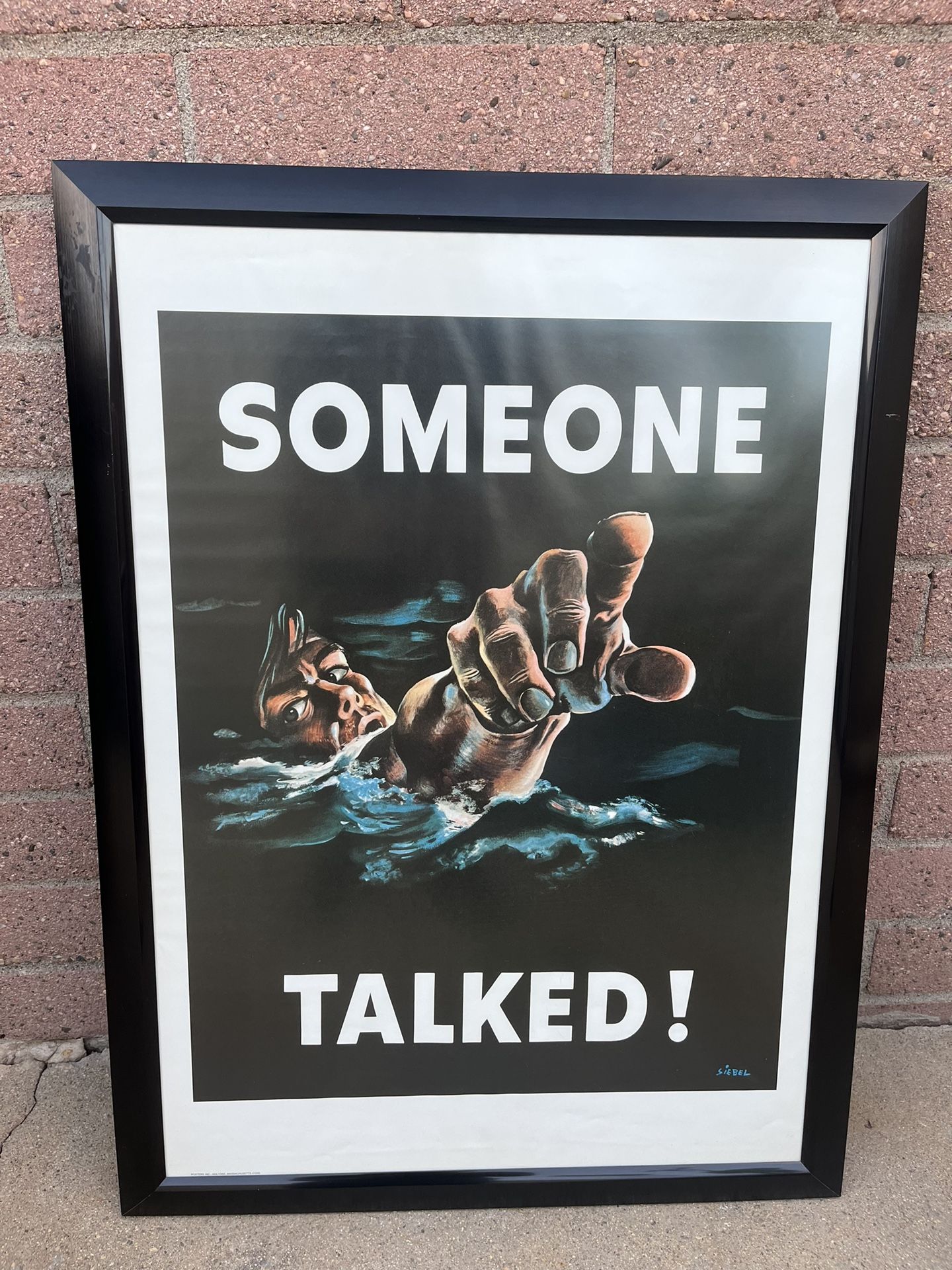 World War 2 Propaganda Poster Reprint - Someone Talked