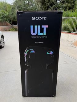 Sony ULT TOWER 10 Bluetooth Party Speaker | Massive Bass, Karaoke/ Guitar Inputs, Premium Sony Audio