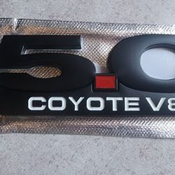 Mustang Coyote 5.0 Badge Emblem Adhesive Back See All Pics Sold Separately. SHIPPING AVAILABLE 