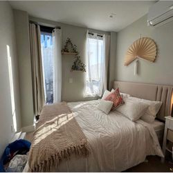 Queen size frame and mattress