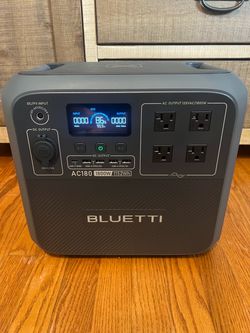 BLUETTI AC180 Portable Power Station (1152Wh / 1800W) – LiFePO4