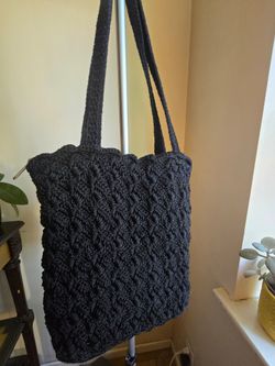 The Sak black crochet  shoulder bag