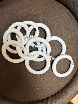 Shower curtain hooks