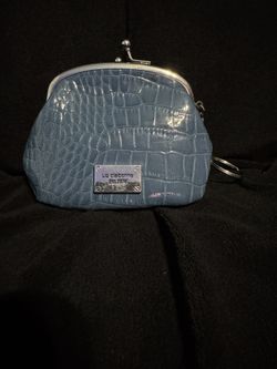 Liz Claiborne vintage coin purse in blue