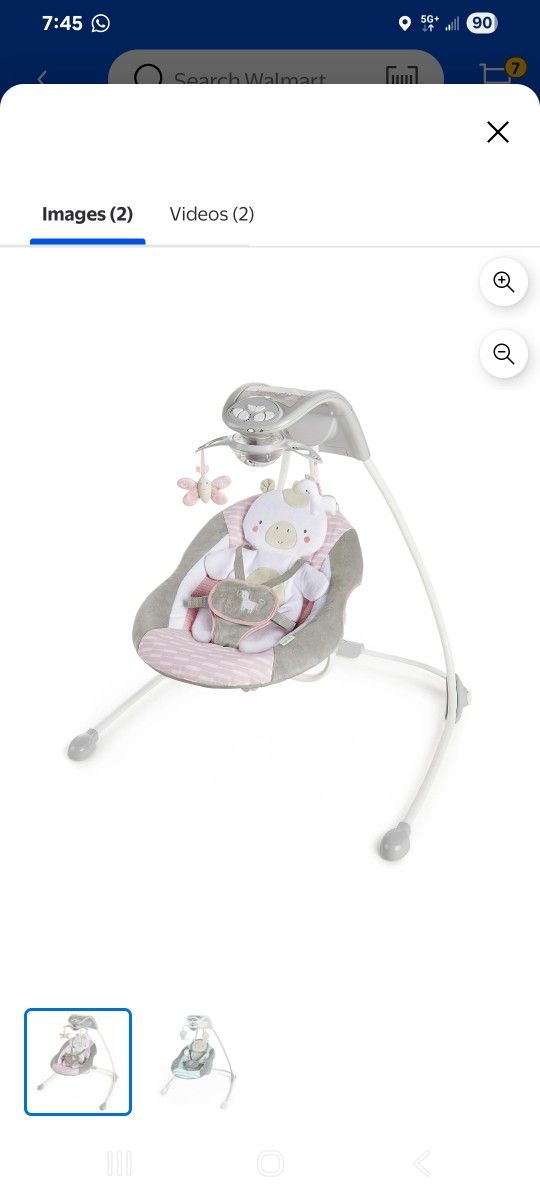 Ingenuity Baby Girl Swing 