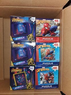 MARVEL MINI PUZZLES INFINITY WAR AND SPIDER-MAN 🕷
