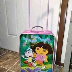 Dora rolling suitcase! Pull out handle on wheels! 