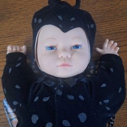 Vintage Anne Geddes Monarch Butterfly Collectors Baby Doll 16" Awake 