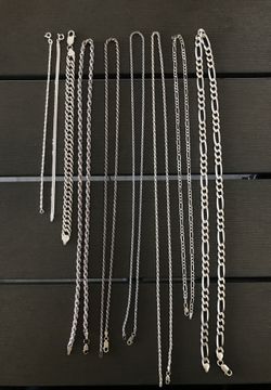Silver Chains and Bracelets