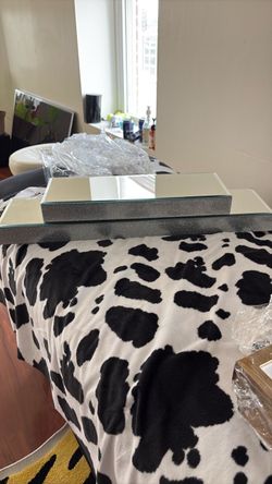 Mirrored Decorative Trays Set of 2