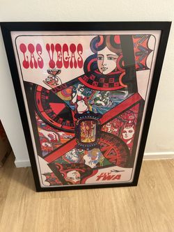 Framed vintage poster print