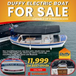 Electric Duffy Boat For Sale