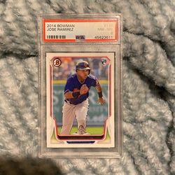 2014 Bowman Jose Ramirez Cleveland Indians RC Graded