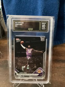 2025 Topps Now #221 LeBron James Gem. Mint 10