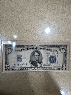 1934-C $5 Silver Certificate Blue Seal