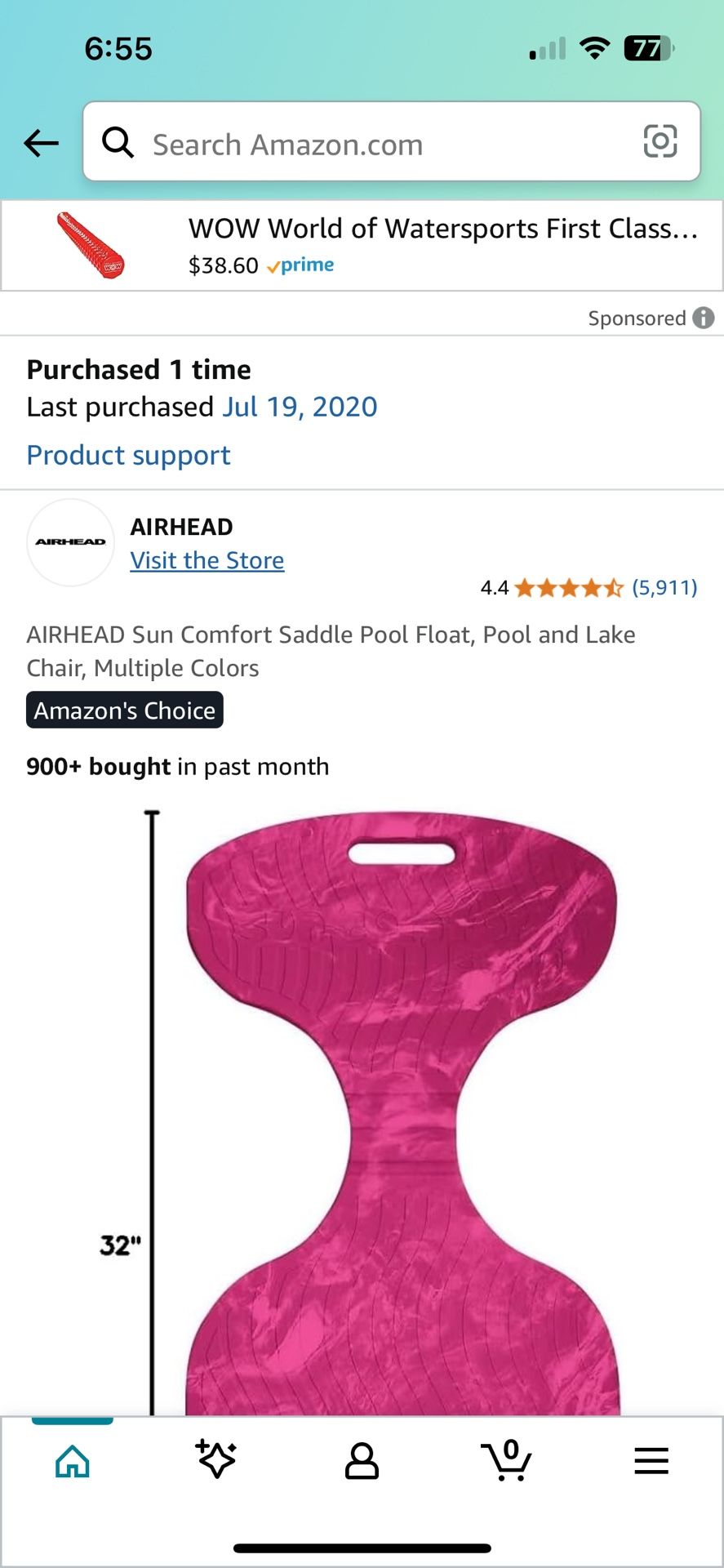 Air Saddle Pool Float
