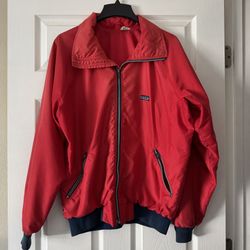 Patagonia Vintage Nylon Windbreaker Light Jacket RED Medium