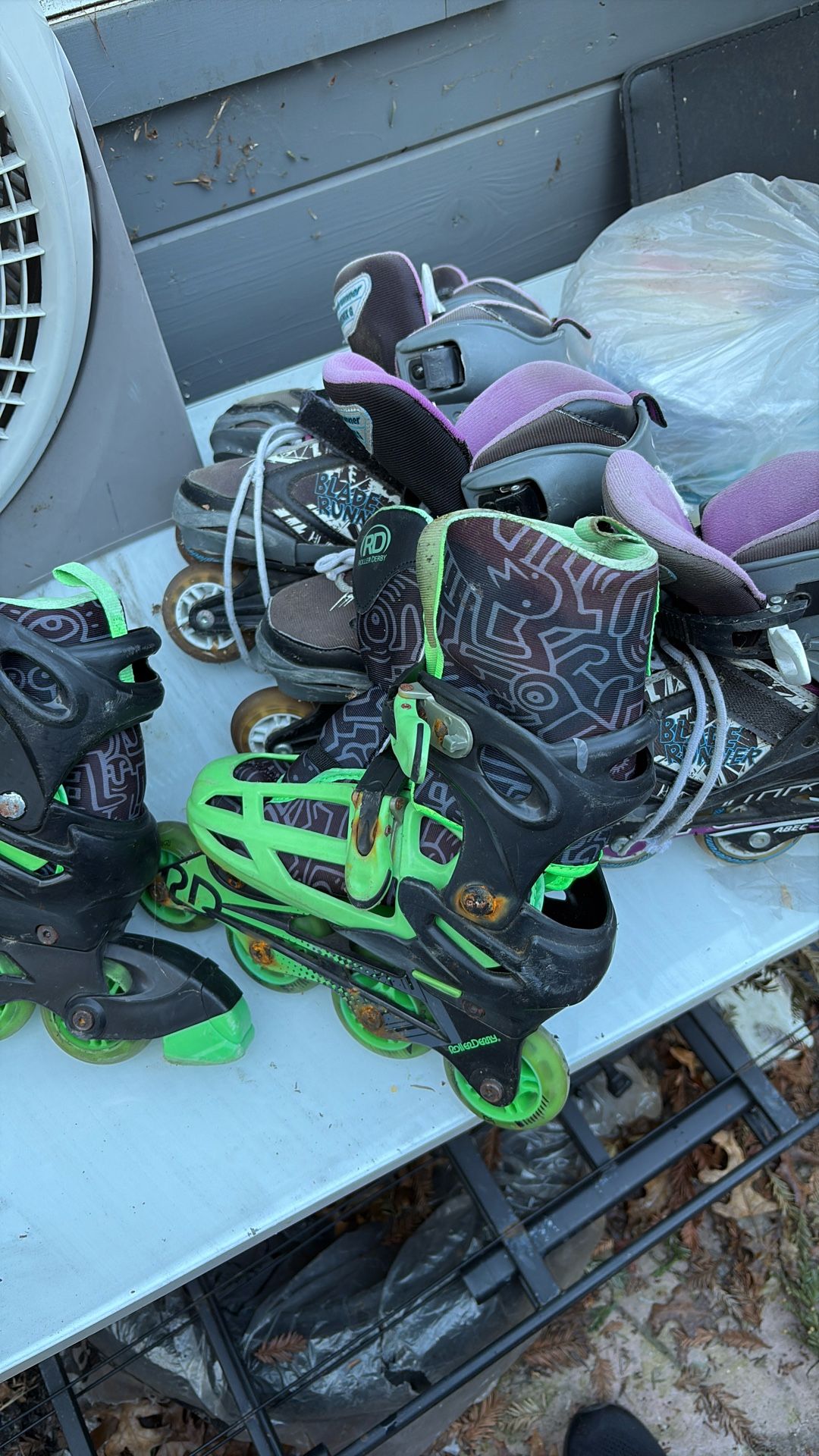 Rollerblades Three Sets Size 3-8