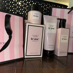 Victoria Secret Tease Perfume Body Lotion Wash Cream Gift Set