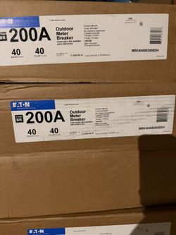 200 Amp 40 Space/Circuit EUSERC BR Type Main Breaker Meter Breaker Top Only Surface
