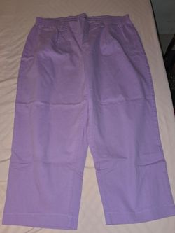 Denim & Co. Purple Capri Pants