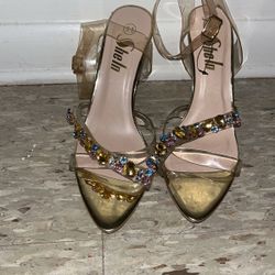 Gold Heels Size 11 