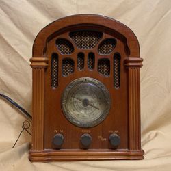 Old Clock With Radio