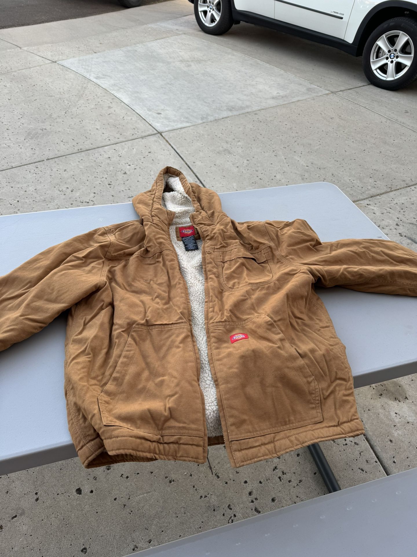 Brand New BRAND NEW dickies mens jacket insulated sanded duck CANVAS Size L Large Sherpa Lined