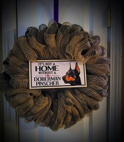 Doberman Wreath 